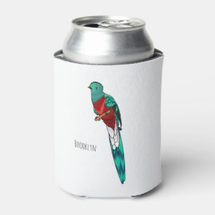 Enfriador De Latas Ilustracion de personalizado de aves quetzales res