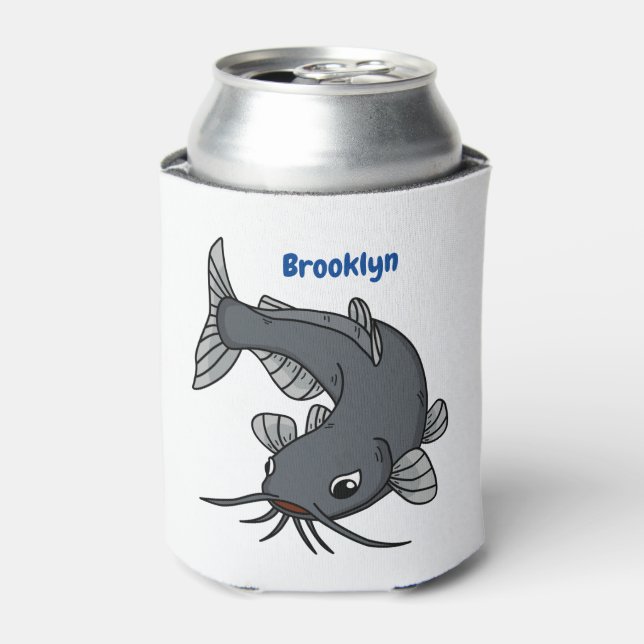 Enfriador De Latas Ilustracion de personalizado de bagre cúbico (Lata Anverso)