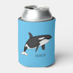 Enfriador De Latas Ilustracion de personalizado de ballenas asesina