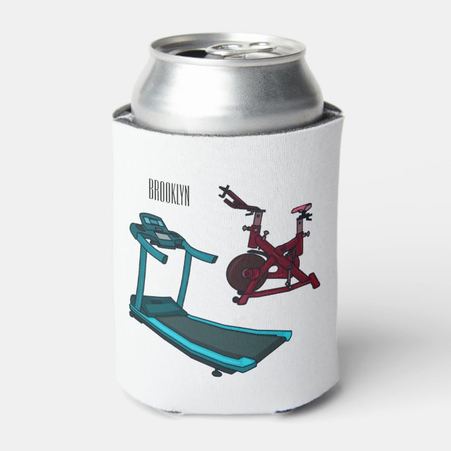 Enfriador De Latas Ilustracion de personalizado de bicicletas de hila (Lata Anverso)