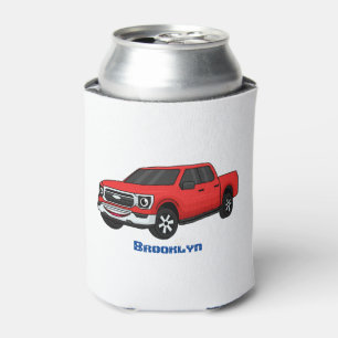 Enfriador De Latas Ilustracion de personalizado de camioneta roja