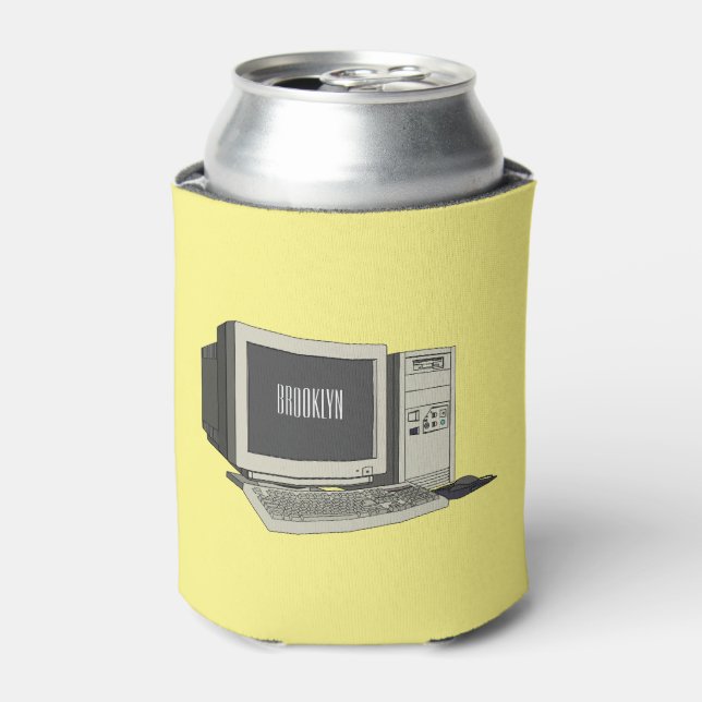 Enfriador De Latas Ilustracion de personalizado de equipos (Lata Anverso)
