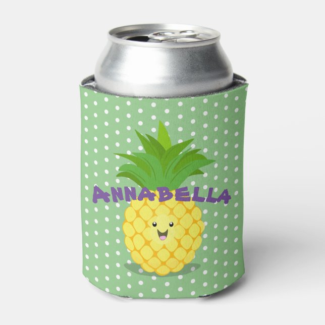 Enfriador De Latas Ilustracion de personalizado de fruta tropical de  (Lata Anverso)