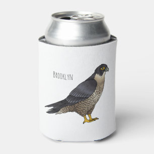 Enfriador De Latas Ilustracion de personalizado de halcón peregrino