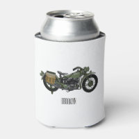 Ilustracion de personalizado de motocicleta de cru