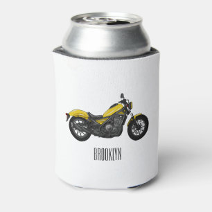 Enfriador De Latas Ilustracion de personalizado de motocicleta de cru