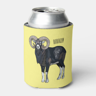 Enfriador De Latas Ilustracion de personalizado de ovino Mouflon