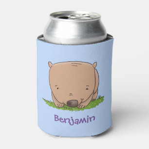 Enfriador De Latas ilustracion de personalizado de wombat bebé