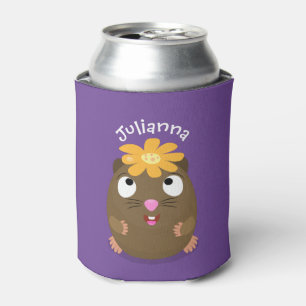 Enfriador De Latas Ilustracion de personalizado feliz de conejillo de