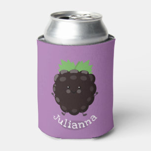 Enfriador De Latas Ilustracion de personalizado morado de moras alegr