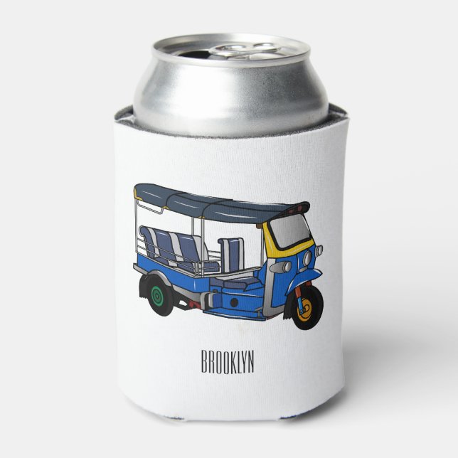 Enfriador De Latas Ilustracion de personalizado tuk tuk (Lata Anverso)