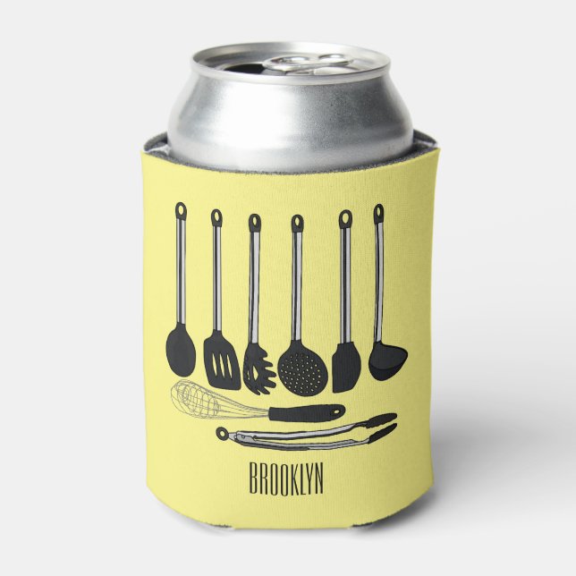 Enfriador De Latas Ilustracion de personalizados utensiales de cocina (Lata Anverso)