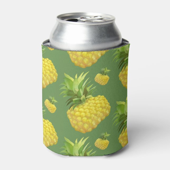 Enfriador De Latas Ilustracion de piña (Lata Anverso)