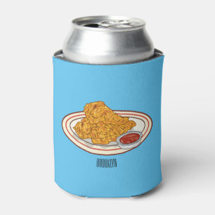 Enfriador De Latas Ilustracion de pollo frito personalizado