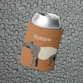 Enfriador De Latas Ilustracion de Tapir malayo o asiático personaliza