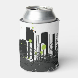 Enfriador De Latas Ilustracion de un paisaje urbano sucio