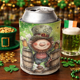 Enfriador De Latas Ilustración divertida de duende