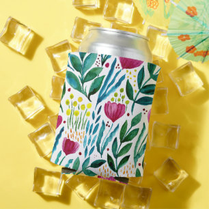 Enfriador De Latas Ilustracion floral botánico