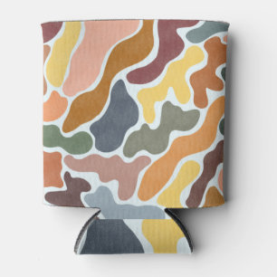 Enfriador De Latas Ilustracion moderno abstracto, de tonos tierra.