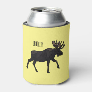 Enfriador De Latas Ilustracion Moose personalizado