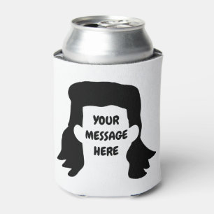 Enfriador De Latas Ilustracion Mullet Gracioso de Mensajes Personaliz