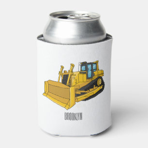 Enfriador De Latas Ilustracion personalizado Bulldozer