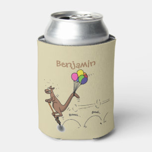 Enfriador De Latas Ilustracion personalizado canguro del humor austra