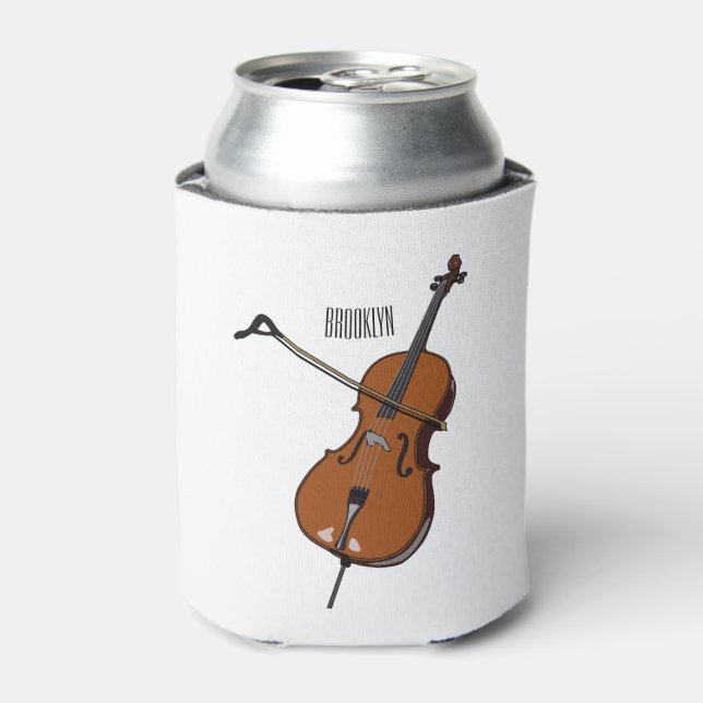 Enfriador De Latas Ilustracion personalizado Cello (Lata Anverso)