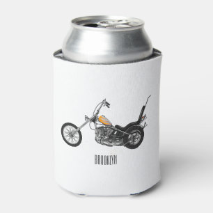 Enfriador De Latas Ilustracion personalizado Chopper Motorcycle 1950