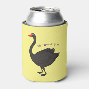 Enfriador De Latas Ilustracion personalizado cisne negro