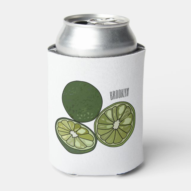Enfriador De Latas Ilustracion personalizado de cal de Kaffir (Lata Anverso)