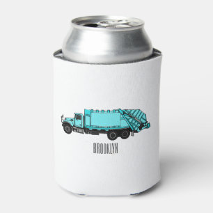 Enfriador De Latas Ilustracion personalizado de camión de basura