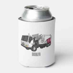 Enfriador De Latas Ilustracion personalizado de camión de basura