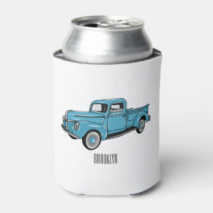 Enfriador De Latas Ilustracion personalizado de camioneta clásica