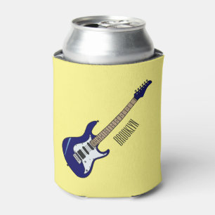 Enfriador De Latas Ilustracion personalizado de guitarra eléctrica