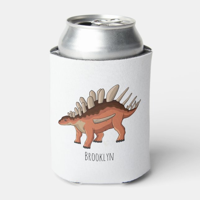 Enfriador De Latas Ilustracion personalizado de Kentrosaurus (Lata Anverso)