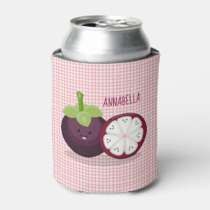 Enfriador De Latas Ilustracion personalizado de mangostino morado