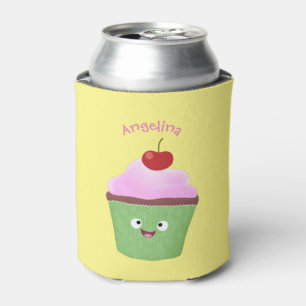 Enfriador De Latas Ilustracion personalizado de quequitos alegres
