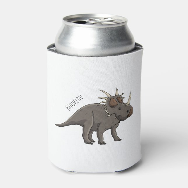 Enfriador De Latas Ilustracion personalizado de Styracosaurus (Lata Anverso)