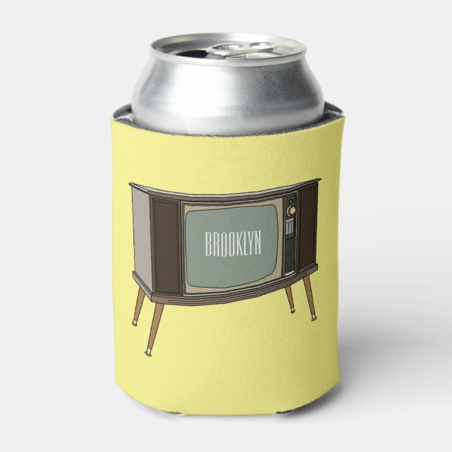 Enfriador De Latas Ilustracion personalizado de televisión (Lata Anverso)