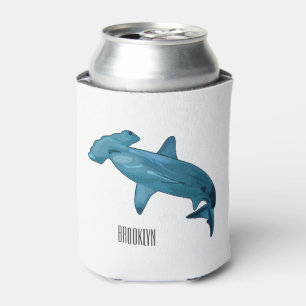 Enfriador De Latas Ilustracion personalizado de tiburón martillo