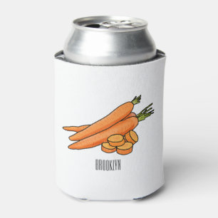 Enfriador De Latas Ilustracion personalizado de zanahoria