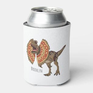Enfriador De Latas Ilustracion personalizado Dilophosaurus