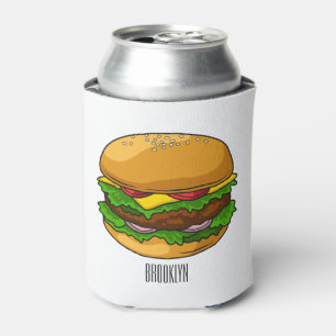 Enfriador De Latas Ilustracion personalizado Hamburger