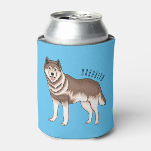 Enfriador De Latas Ilustracion personalizado husky siberiano