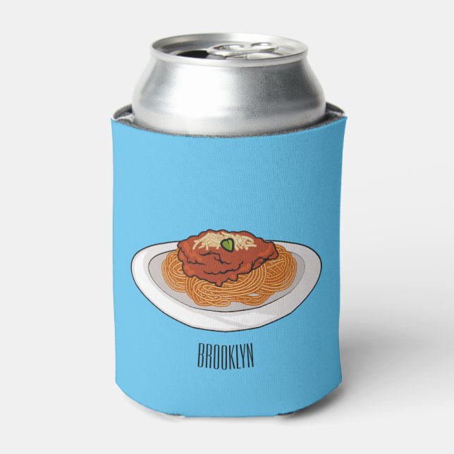 Enfriador De Latas Ilustracion personalizado Spaghetti (Lata Anverso)