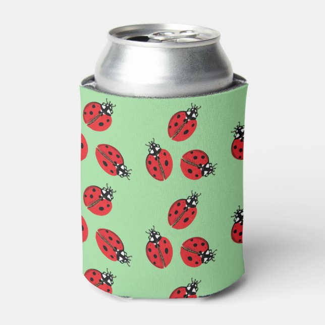 Enfriador De Latas Ilustracion Red Lady Bug (Lata Anverso)
