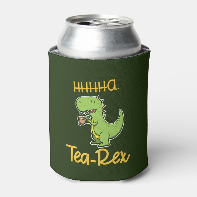 Enfriador De Latas Ilustracion T Rex Tyrannosaurus (Lata Anverso)