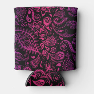 Enfriador De Latas Ilustracion transparente con flores detalladas de 