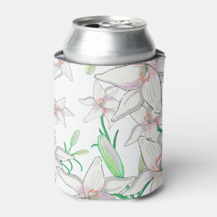 Enfriador De Latas Ilustracion White Lilies